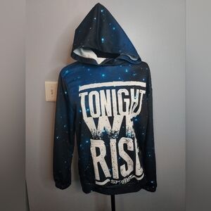 Tonight We Rise Skillet Size Small Hoodie (Galaxy) Men's